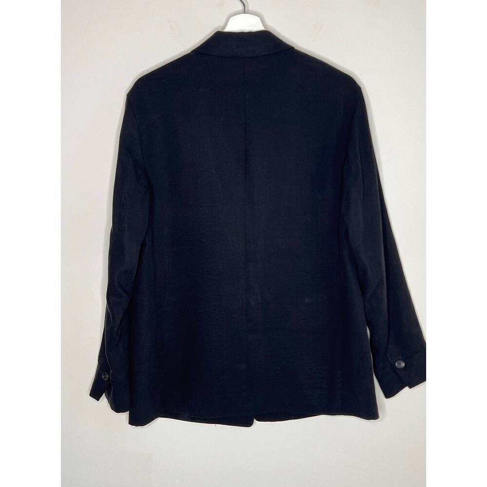 Everlane Long Sleeve Notch Lapel Single Breasted The Easy Blazer Black Women's 4 - Picture 8 of 8